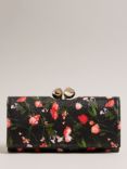 Ted Baker Otiline Floral Print Bobble Purse, Black/Multi