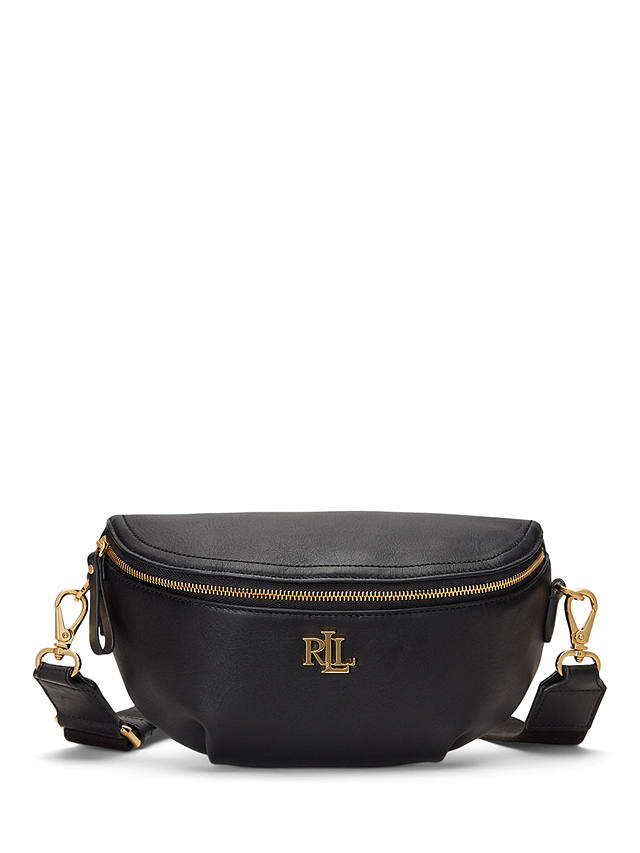 Lauren Ralph Lauren Marcy Leather Belt Bag, Black