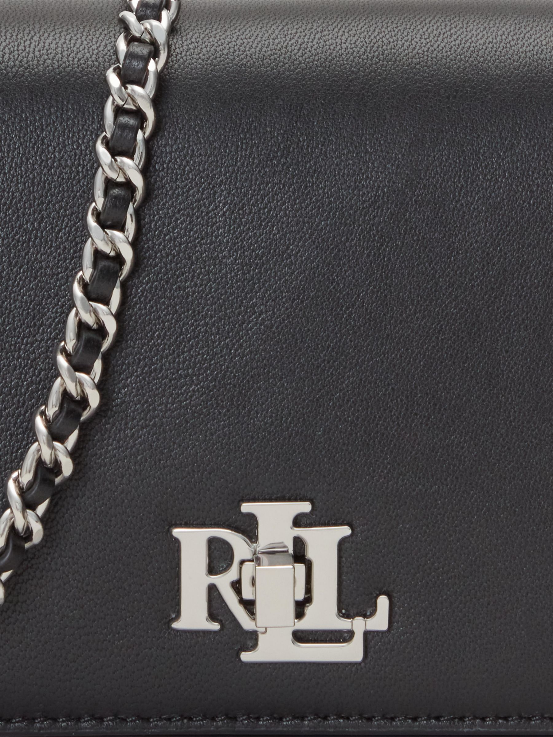 Buy Lauren Ralph Lauren Tech Leather Chain Strap Cross Body Bag Online at johnlewis.com