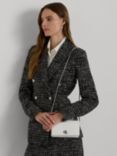 Lauren Ralph Lauren Tech Leather Chain Strap Cross Body Bag, Soft White