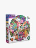 eeBoo Charcuterie Board Round Jigsaw Puzzle, 500 Pieces