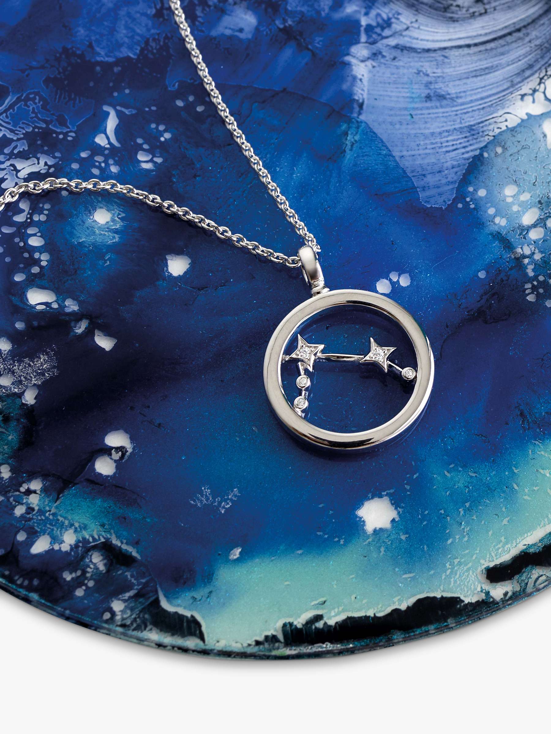 Buy Kit Heath Aries Constellation Pendant Necklace, Silver Online at johnlewis.com