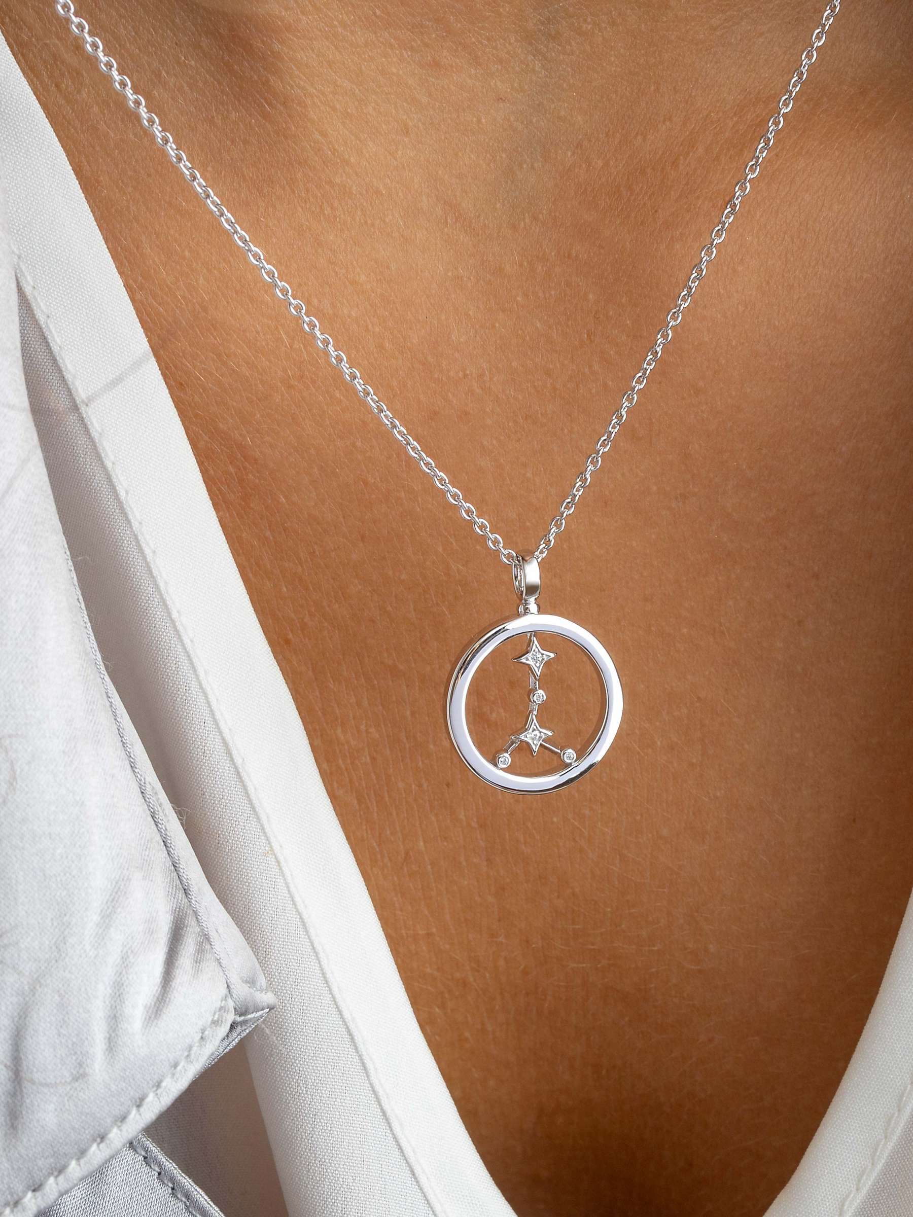 Buy Kit Heath Cancer Constellation Pendant Necklace, Silver Online at johnlewis.com