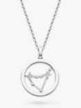 Kit Heath Capricorn Constellation Pendant Necklace, Silver