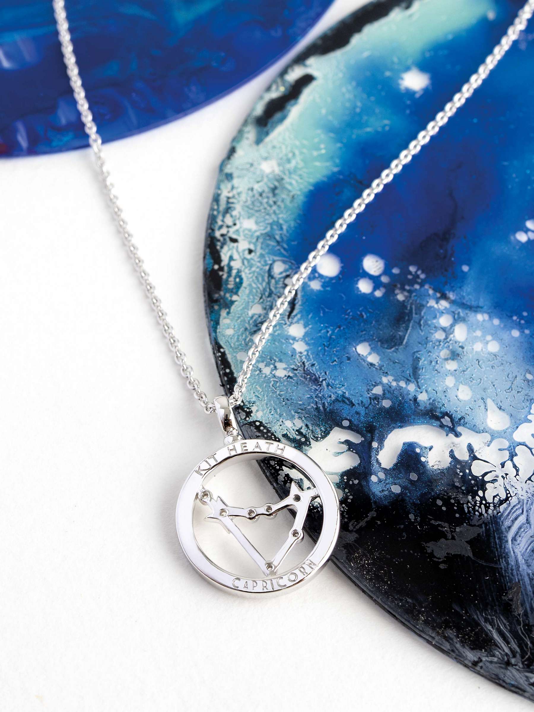 Buy Kit Heath Capricorn Constellation Pendant Necklace, Silver Online at johnlewis.com