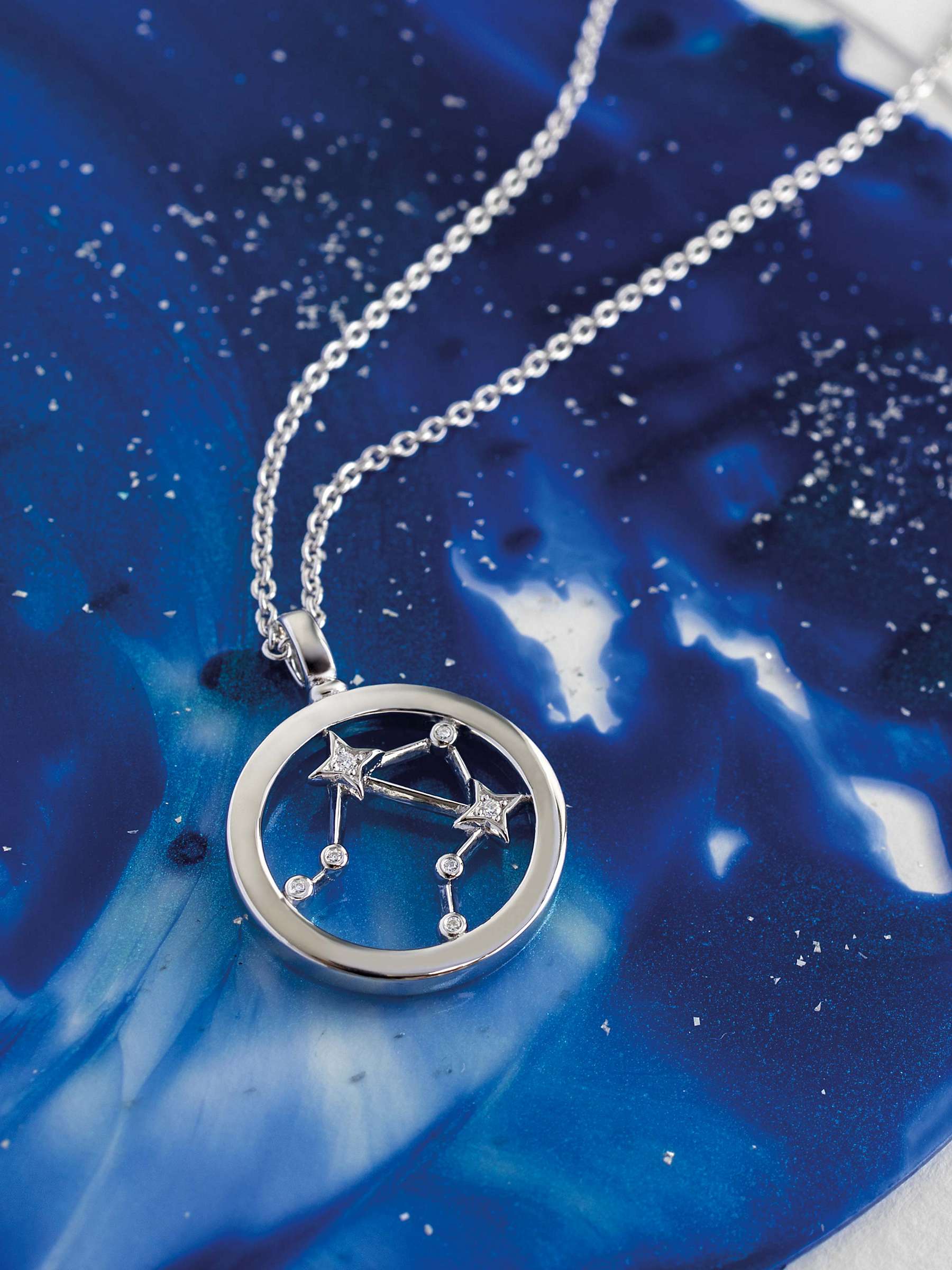 Buy Kit Heath Libra Constellation Pendant Necklace, Silver Online at johnlewis.com