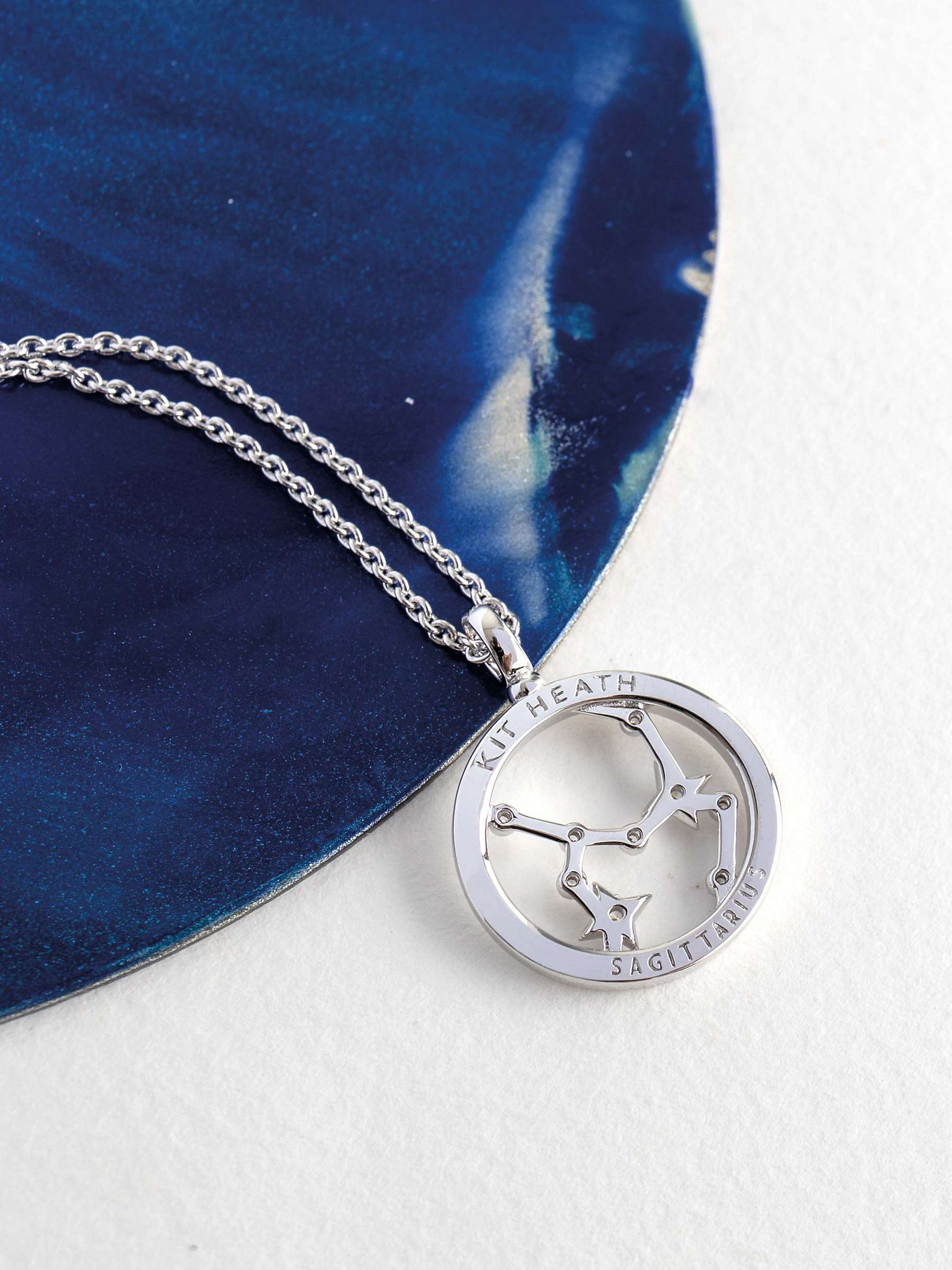Buy Kit Heath Sagittarius Constellation Pendant Necklace, Silver Online at johnlewis.com