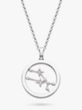 Kit Heath Taurus Constellation Pendant Necklace, Silver