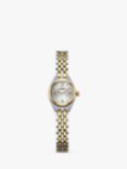 Rotary LB05141/21/D Women's Diamond Bracelet Strap Watch, Silver/Gold