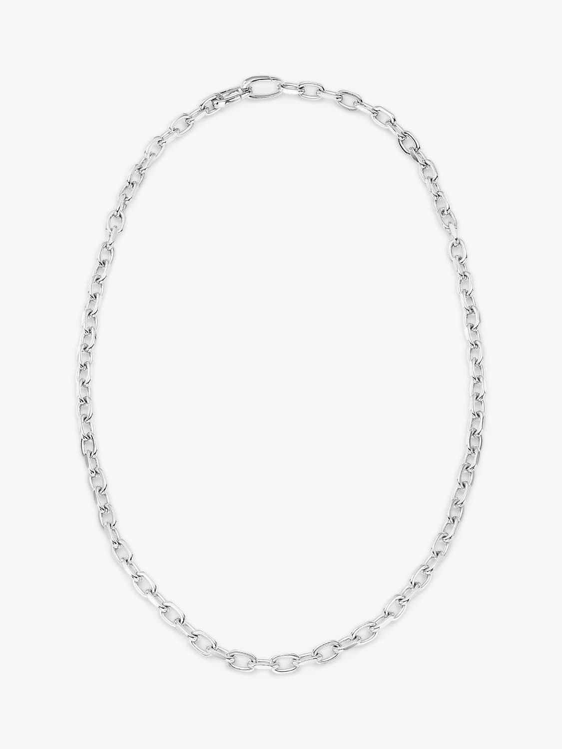 Monica Vinader Alta Capture Mini Necklace, Silver at John Lewis & Partners