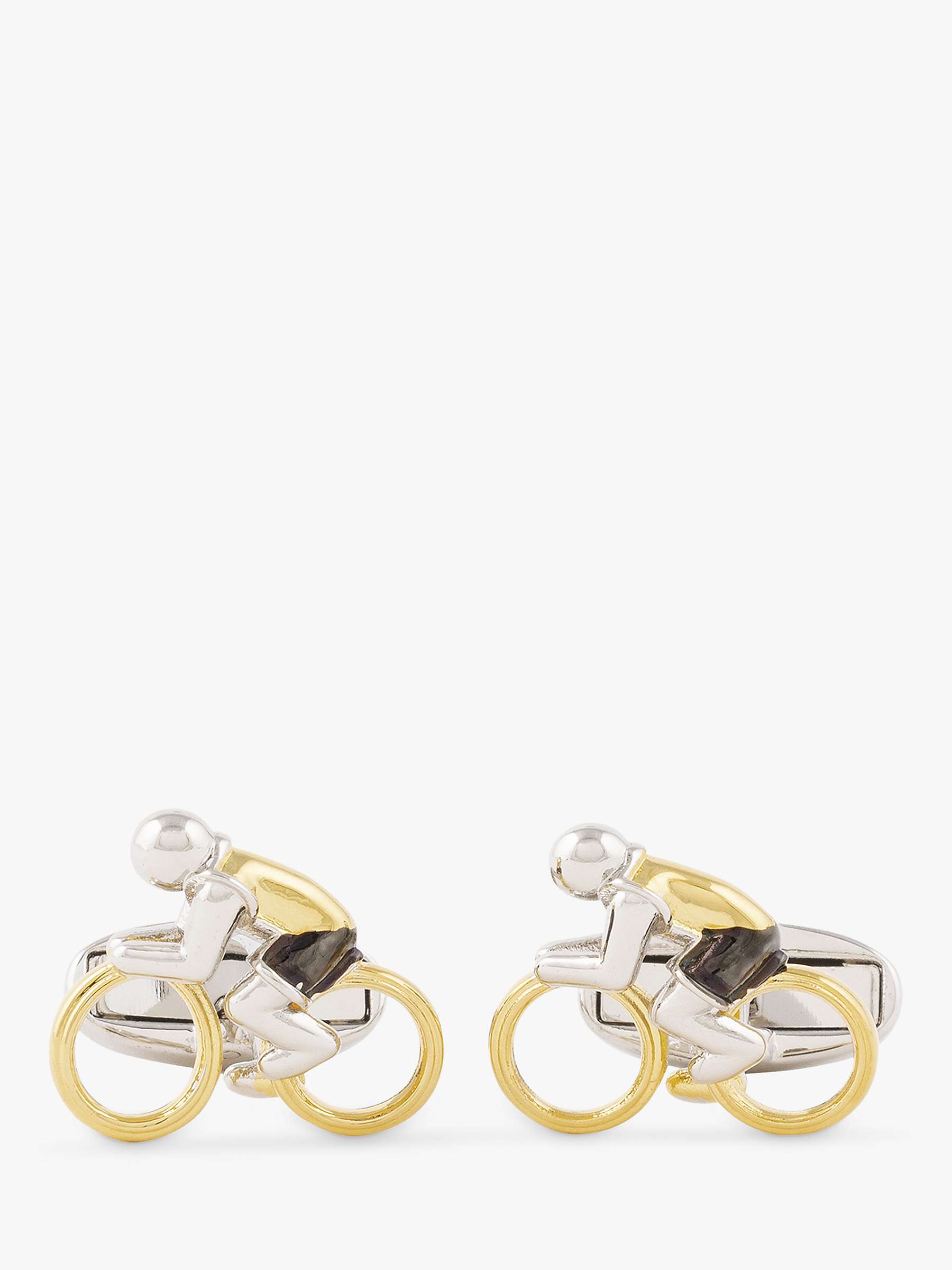 Buy Paul Smith Cyclist Cufflinks, Silver/Gold Online at johnlewis.com
