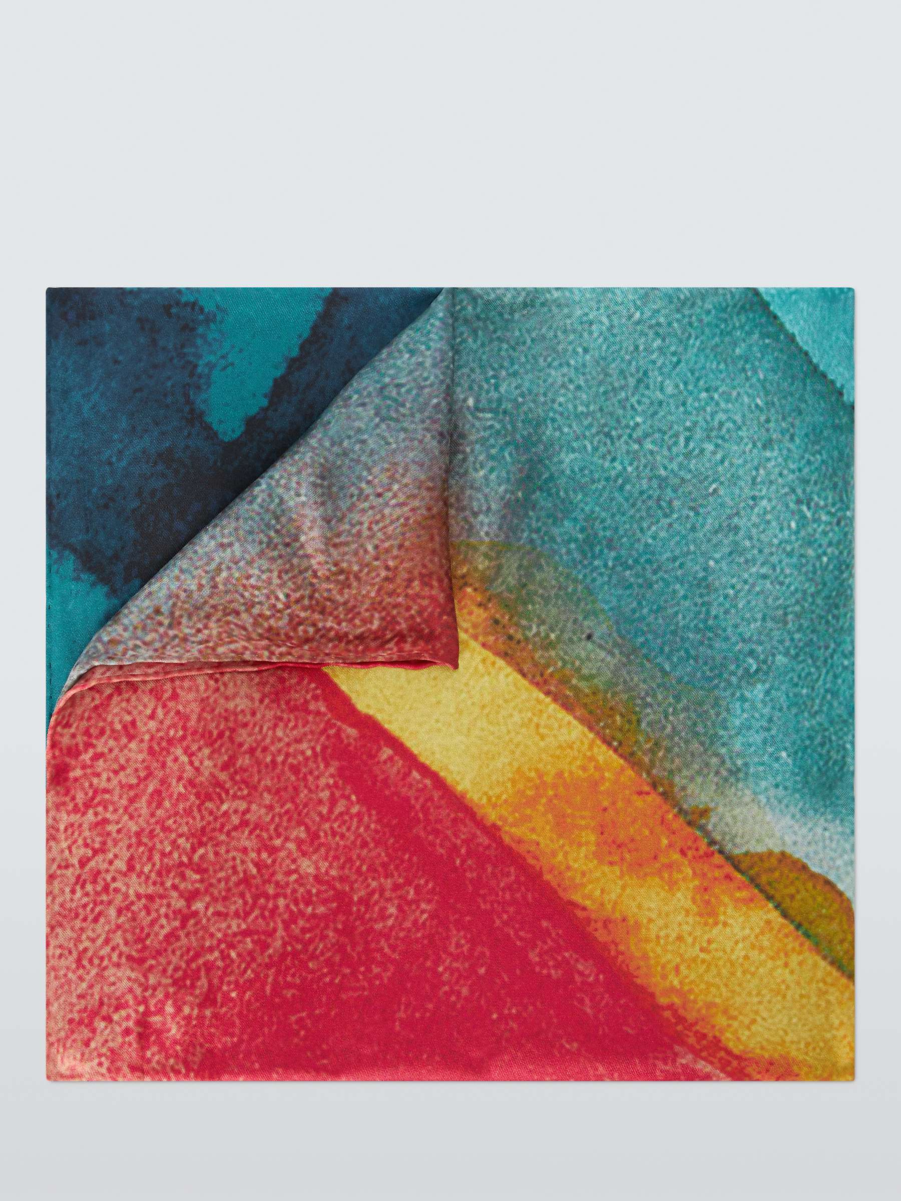 Buy John Lewis Abstract Sunset Silk Square Online at johnlewis.com