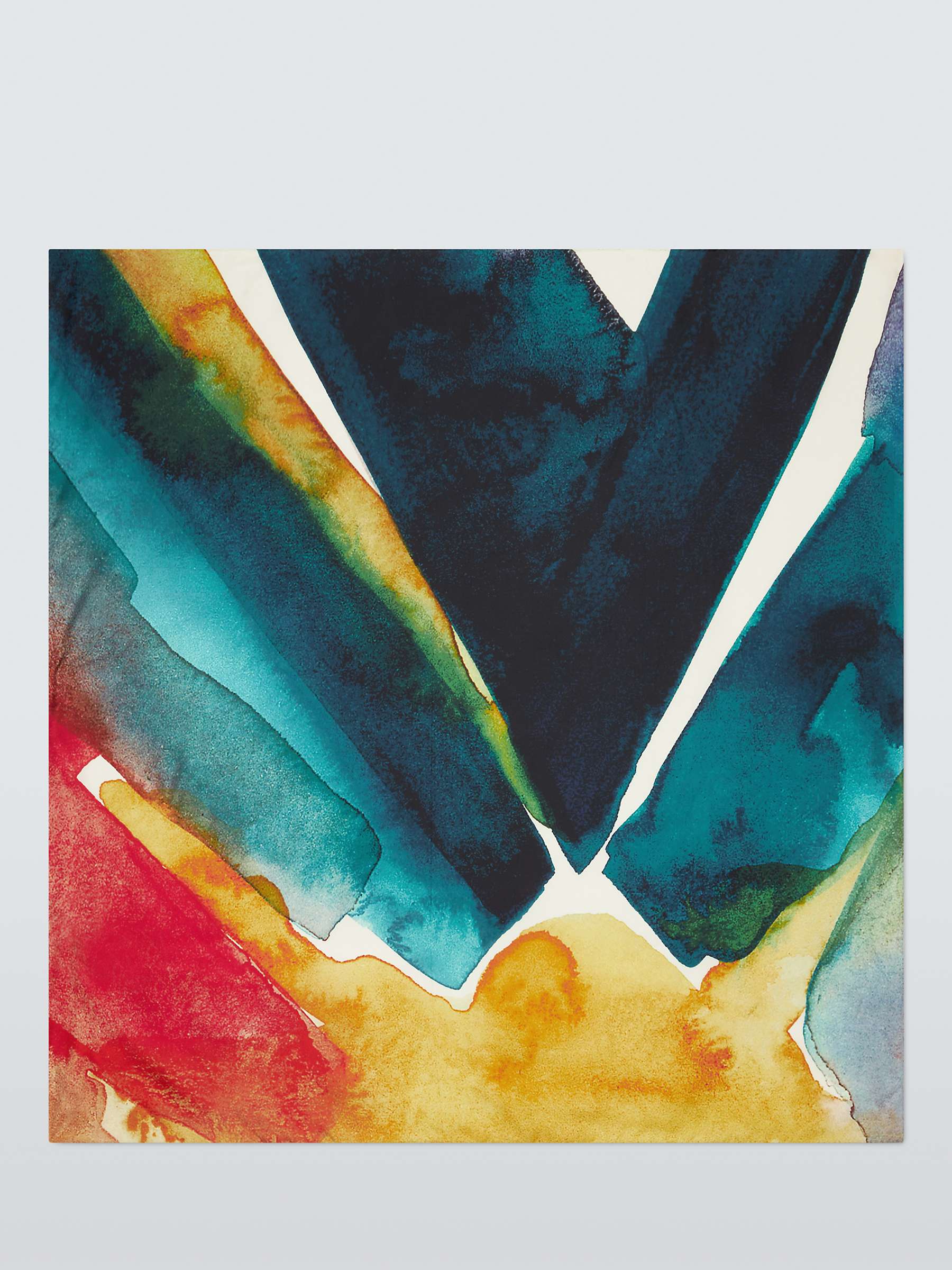 Buy John Lewis Abstract Sunset Silk Square Online at johnlewis.com