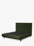 TEMPUR® Arc™ Ergo® Smart Quilted Upholstered Bed Frame, Super King Size, Dark Green