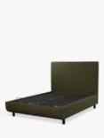 TEMPUR® Arc™ Ergo® Smart Vertica Upholstered Bed Frame, Super King Size, Dark Green