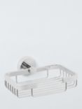 John Lewis Elegance Square Soap Basket, Silver