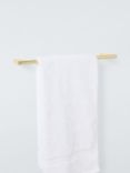 John Lewis Opus Single Towel Rail, 45cm, Brass