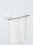 John Lewis Opus Double Towel Rail, 45cm, Silver