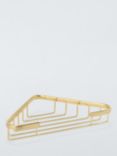 John Lewis Opus Corner Shower Basket, Brass