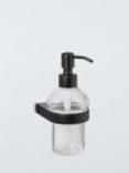 John Lewis Opus Wall Mounted Soap Dispenser and Holder, Black