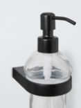 John Lewis Opus Wall Mounted Soap Dispenser and Holder, Black