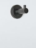 John Lewis Orbit Single Robe Hook, Black