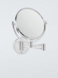 John Lewis Opus Wall-Mounted Magnifying Shaving Mirror, Chrome