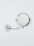 John Lewis Opus Wall-Mounted Magnifying Shaving Mirror, Chrome