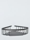 John Lewis Orbit Corner Shower Basket, Black