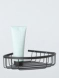 John Lewis Orbit Corner Shower Basket, Black