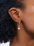 Lauren Ralph Lauren Maeve Pearl Hoop Earrings, Gold