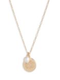 Lauren Ralph Lauren Pearl Coin Pendant Necklace, Gold