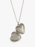 Alex Monroe Victoriana Heart Locket Necklace, Silver