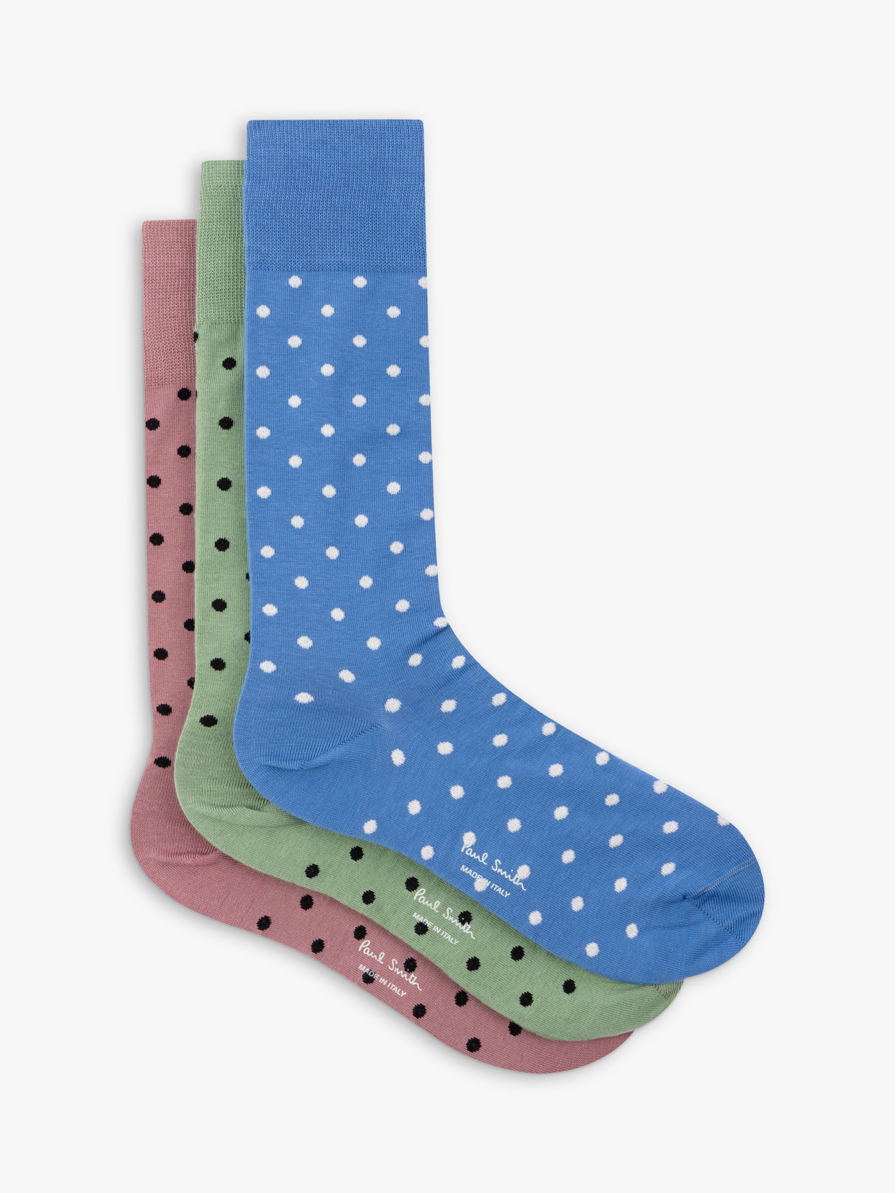 Buy Paul Smith Polka Dot Socks, Pack of 3, Multi Online at johnlewis.com