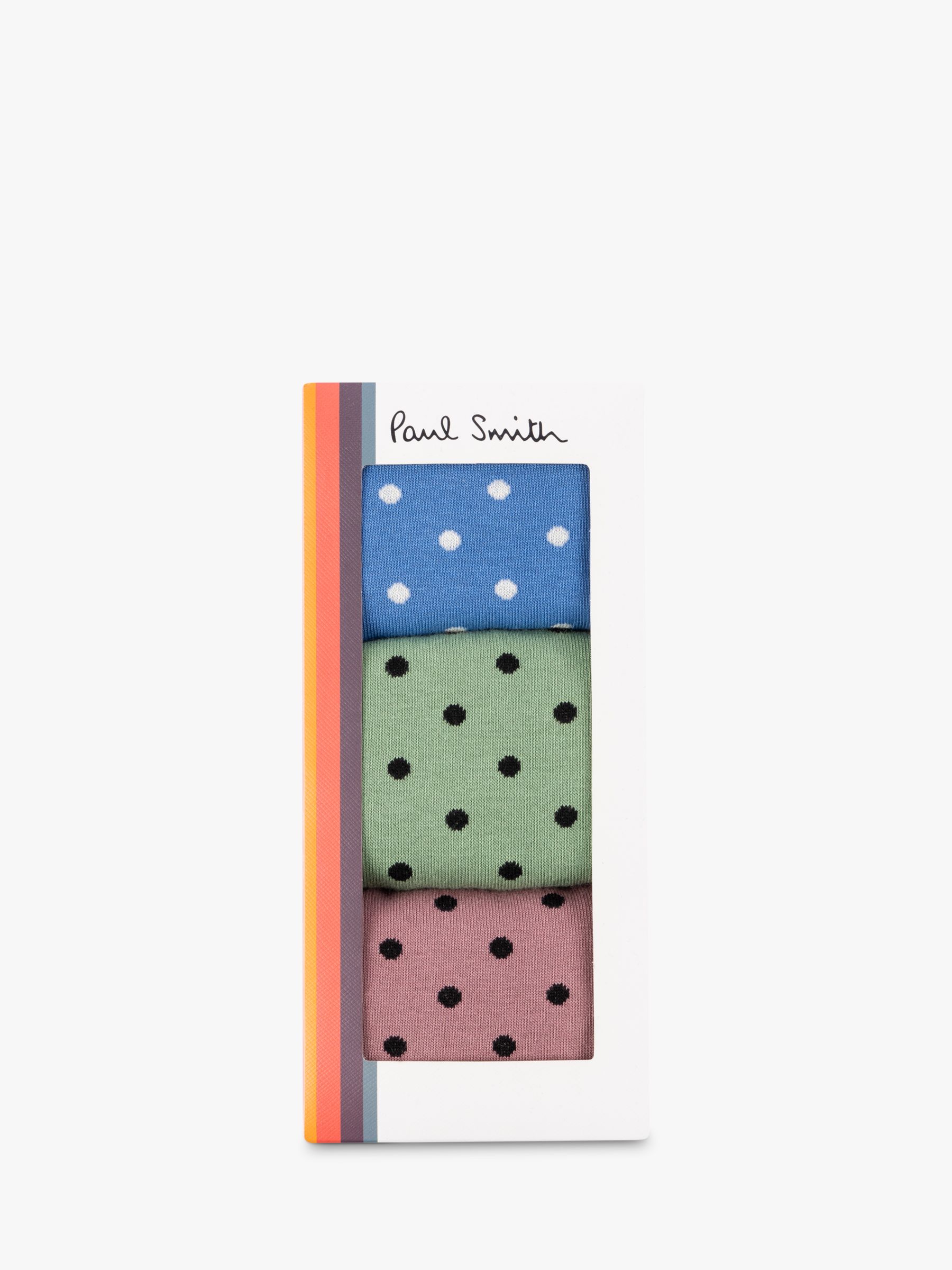 Buy Paul Smith Polka Dot Socks, Pack of 3, Multi Online at johnlewis.com