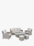 KETTLER Palma Signature 7-Seater Garden Lounging/Dining Set with Glass Top High/Low Table