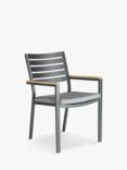 KETTLER Elba Garden Dining Chair, FSC-Certified (Teak Wood), Grey
