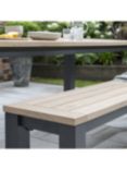 KETTLER Elba Garden Dining Bench, FSC-Certified (Teak Wood), 195cm, Grey/Natural