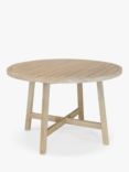 KETTLER Cora 6-Seater Round Garden Dining Table, FSC-Certified (Acacia Wood), Natural