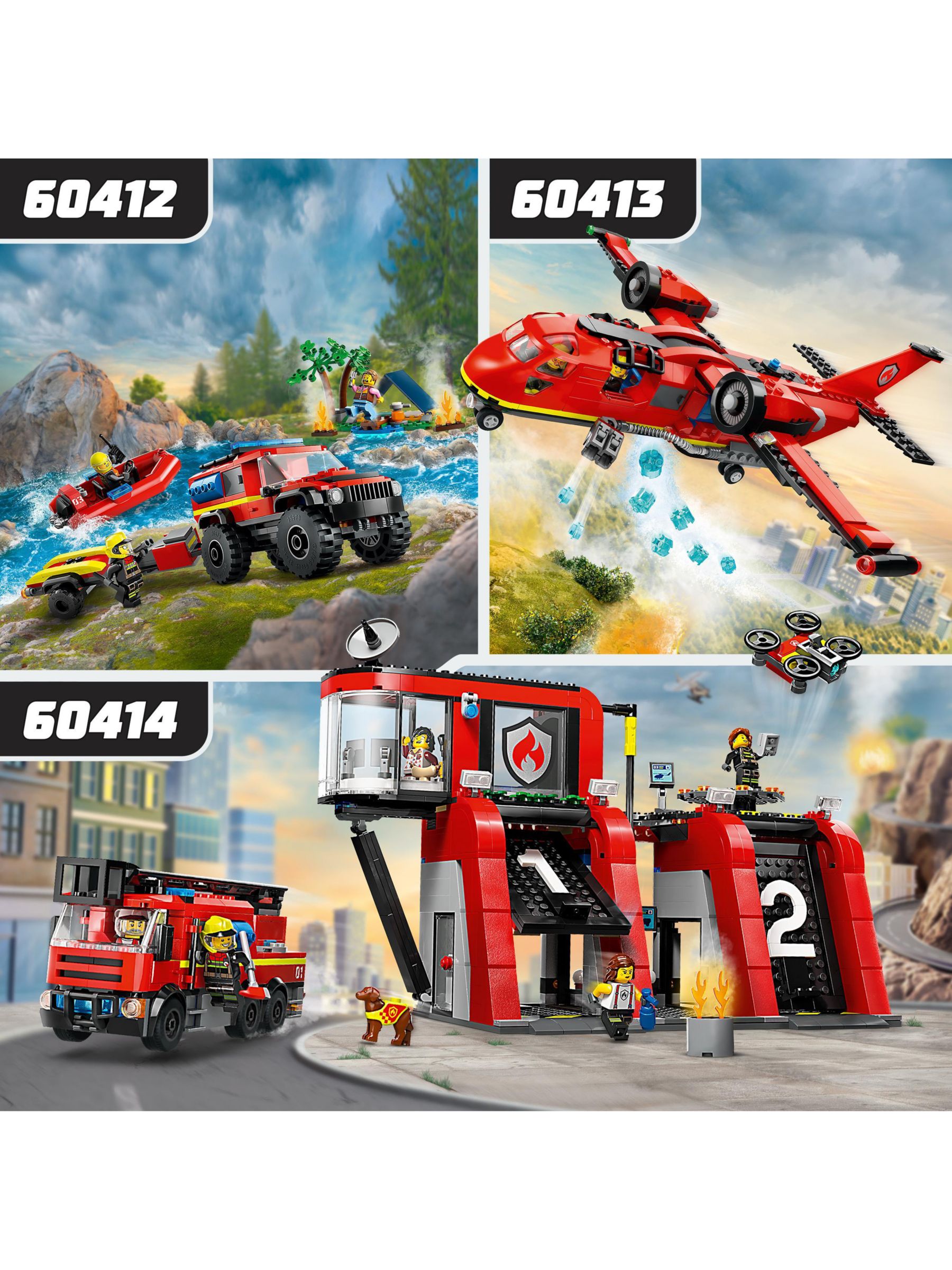 Lego city fire discount station building set