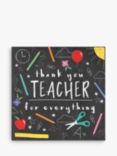 Art File Blackboard Thank You Teacher Card