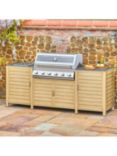 LG Outdoor Venice Patio Kitchen with 6-Burner Grillstream Hybrid BBQ, Natural
