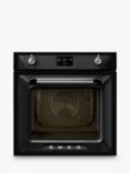 Smeg Victoria SOP6902S2PN 60cm Integrated Single Electric Oven, Black, Black