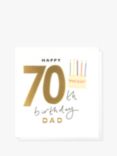 Caroline Gardner Dad Happy 70th Birthday Card