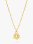 Estella Bartlett Wonderful Mum Flower Necklace, Gold