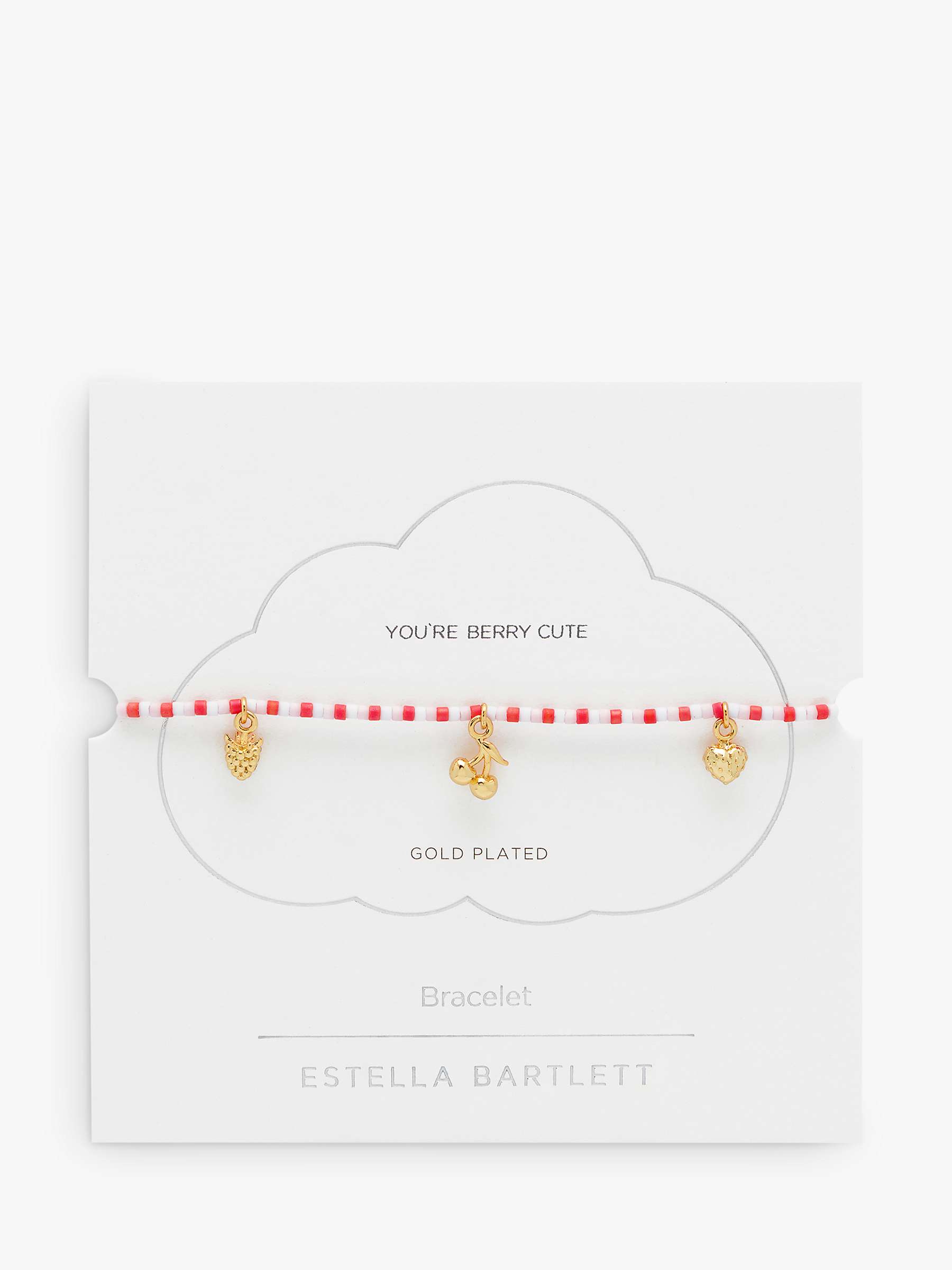 Buy Estella Bartlett Fruity Miyuki Bracelet, Gold/Multi Online at johnlewis.com