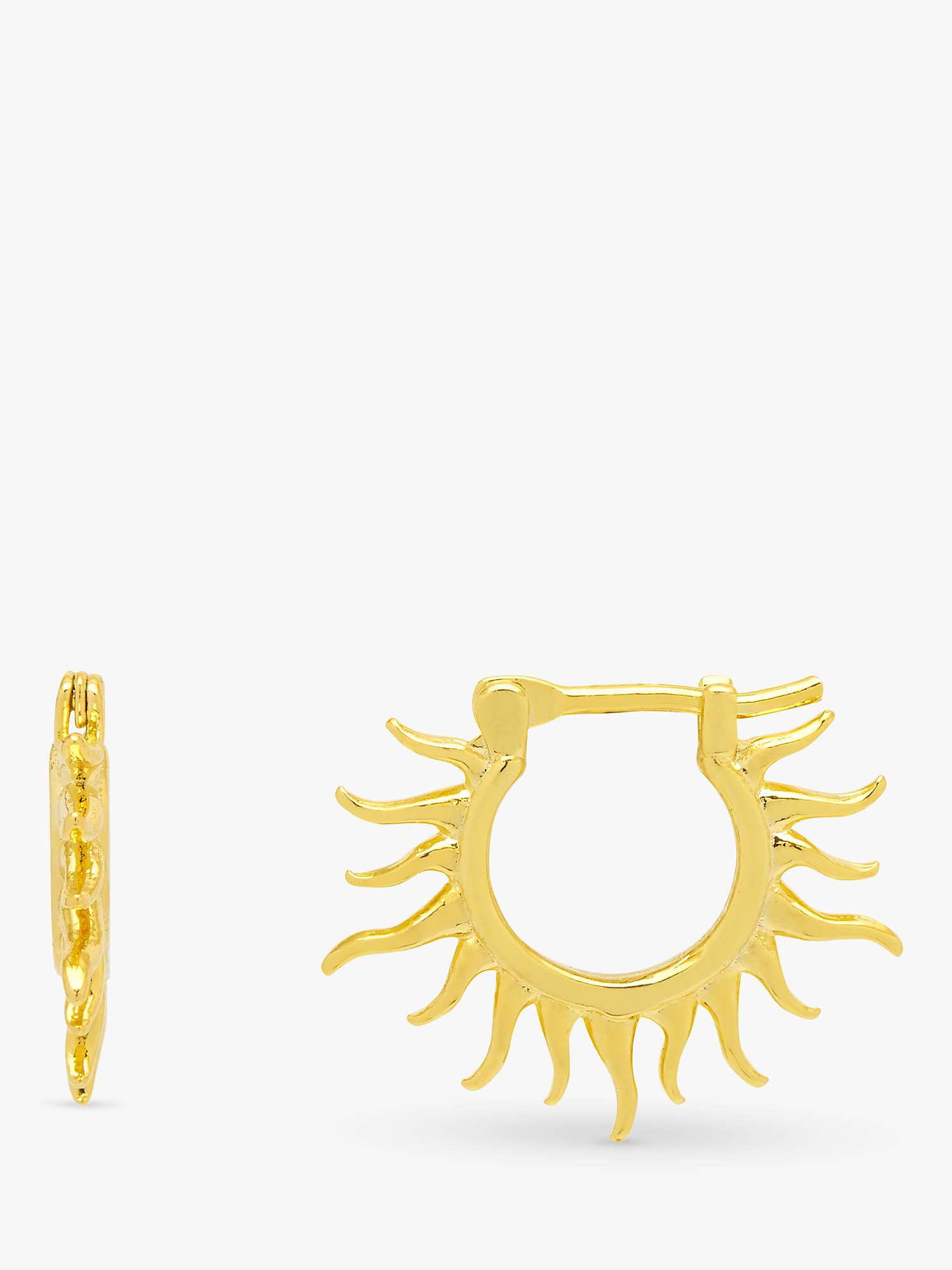 Buy Estella Bartlett Sun Huggie Hoop Earrings, Gold Online at johnlewis.com
