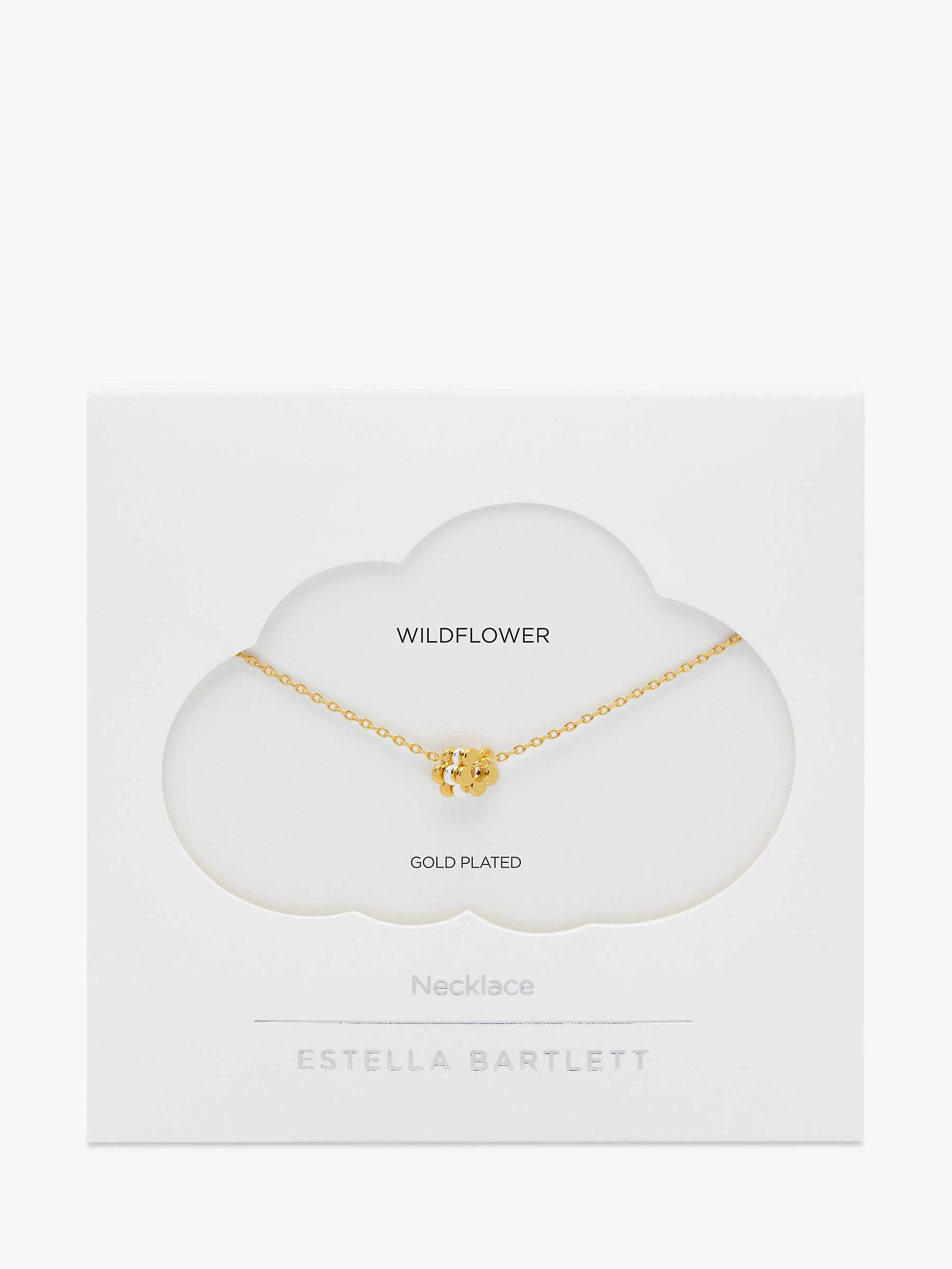 Estella Bartlett Multi Flower Bead Necklace, Gold at John Lewis & Partners