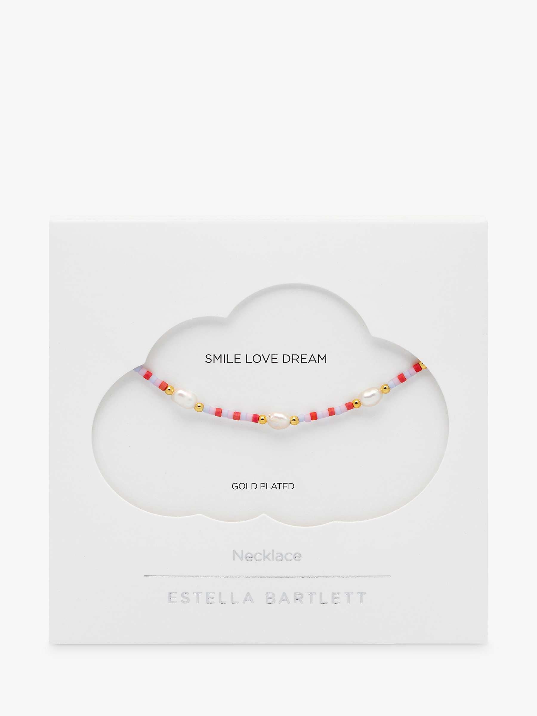 Buy Estella Bartlett Miyuki Pearl Necklace, Gold/Multi Online at johnlewis.com