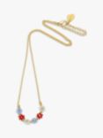 Estella Bartlett Daisy Chain Necklace, Gold/Multi